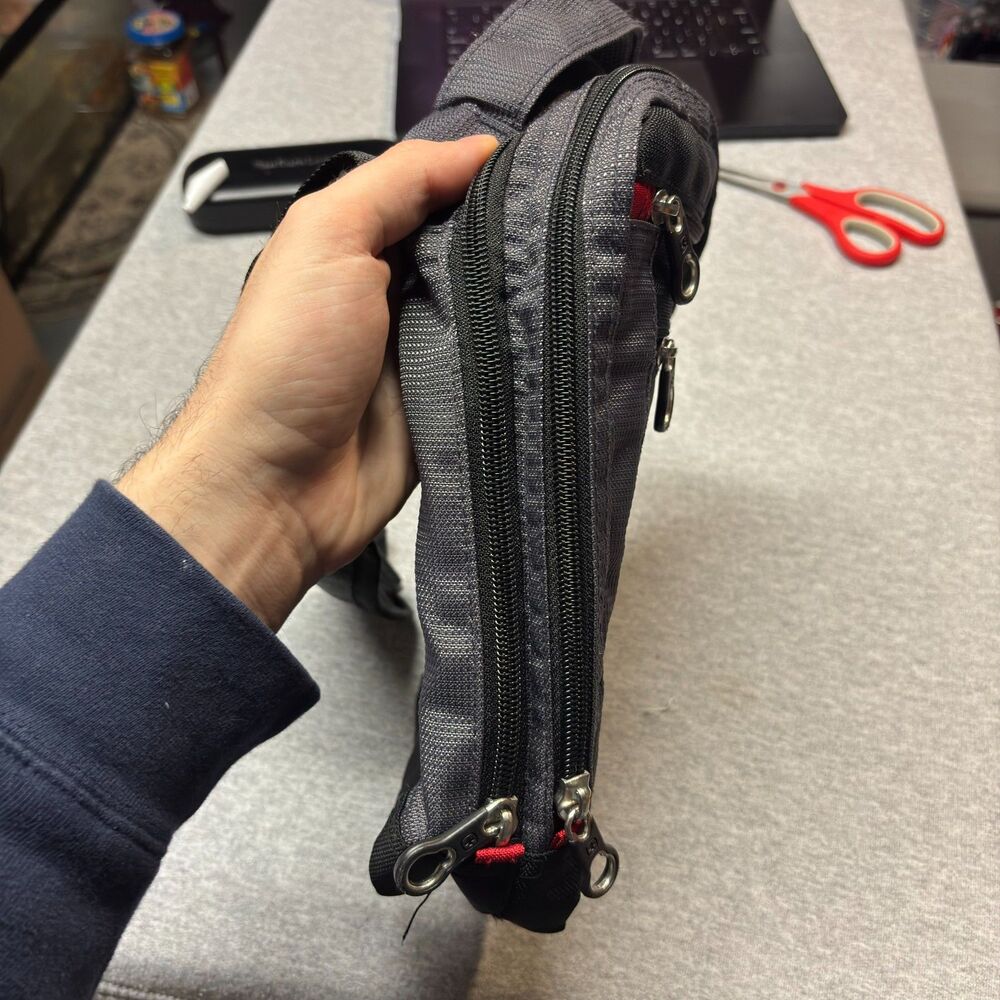 Swissgear Black and Grey Mini Sling Backpack - Picture 9 of 12